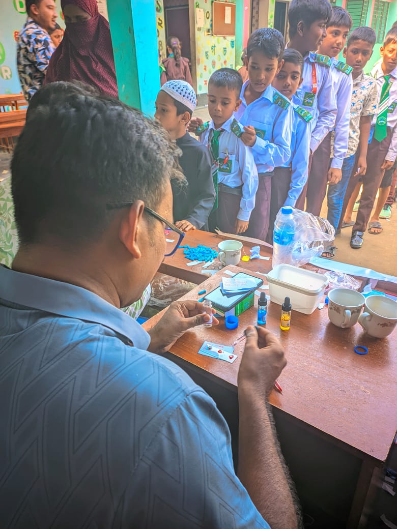 Free Blood Group Testing Campaign by Bashundhara Shuvosangho